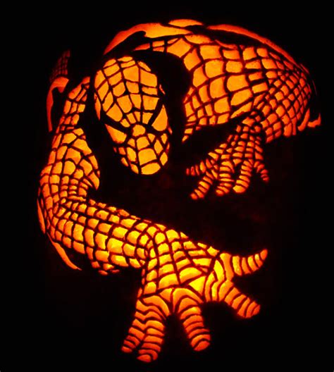 Spider Man Pumpkin Stencil Printable