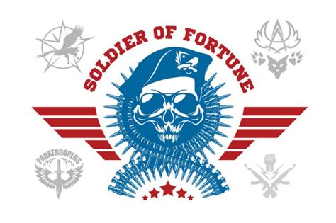 Soldier Of Fortune Military Clipart Vector Clip Art Etsy