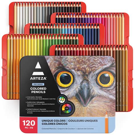 Buy Arteza Colored Pencils For Adult Coloring 120 Colors Drawing