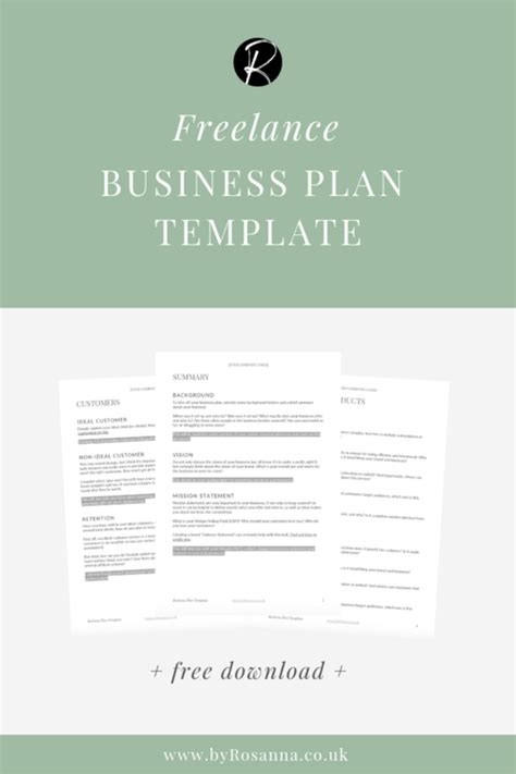Freelance Business Plan Template Free Download Business Plan