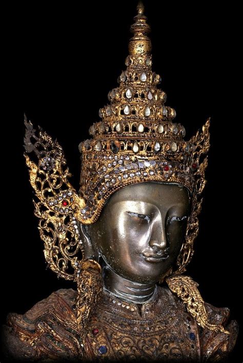 Extremely Rare Early 18c Bronze Burmese Shan Buddha Dw005 Buddha