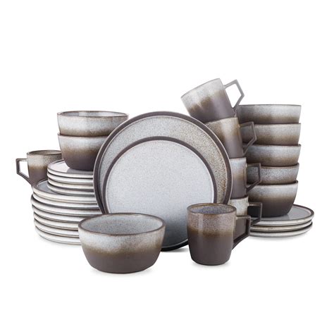 Buy Stone Lain Vince Rustic Stoneware Dinnerware Set Service For 8