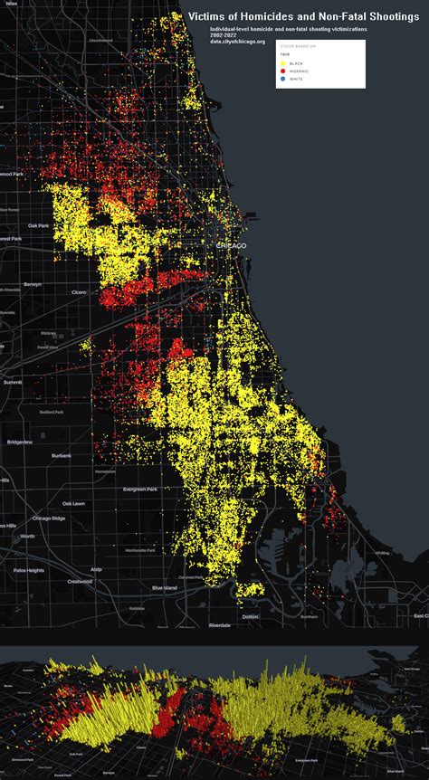 Chicago Victims Of Homicides Mapped Vivid Maps