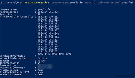 Powershell Testing A Port With Test Netconnection Alexandre Viot