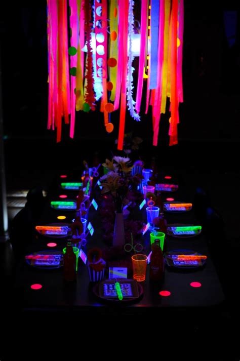 Party Themes Neon Party Fun Glow In The Dark Party Ideas
