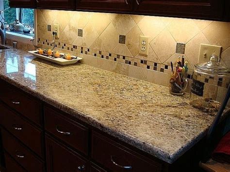 Backsplash With New Venetian Gold New Venetian Gold Granite