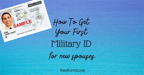 How To Get Your First Military Dependent Id Card Katehorrell