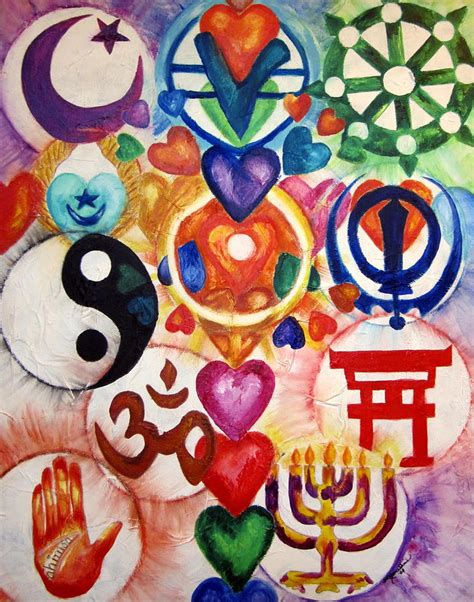 The 12 World Religions Painting By Sister Rebecca Shinas Fine Art America