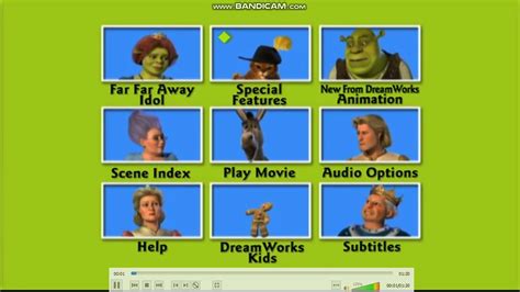 Shrek 2 Dvd Menu Walkthrough Youtube