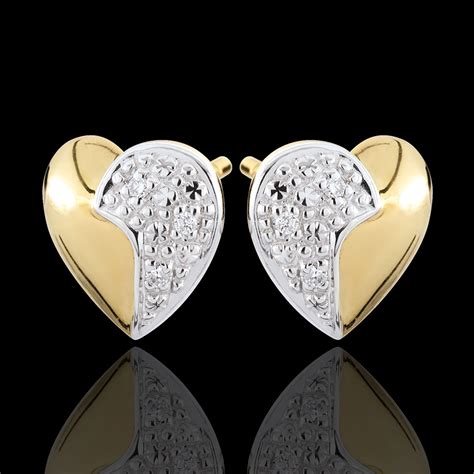 Undulating Heart Shaped Earrings Edenly Jewellery