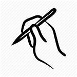 Writing Icon Written Hand Writer Pencil Drawn