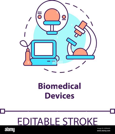 Biomedical Devices Concept Icon Stock Vector Image And Art Alamy
