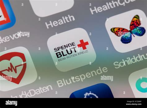 Apple iPhone 11 Pro Max, display, detail, app, blood donation, health