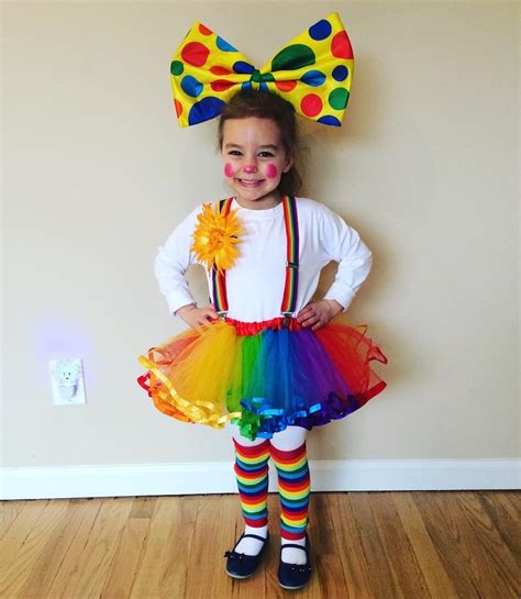 So fun to make and even more fun to see. Tutu girl clown costume DIY | Clown costume diy, Circus costume kids, Cute clown costume