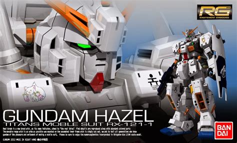 Rg 1144 Rx 121 Gundam Tr 1 Hazel Fanmade Box Art Gundam Kits