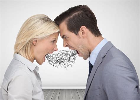 Business People Shouting At Each Other Royalty Free Stock Image Image