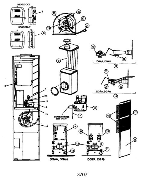 Coleman Furnace Parts Model Dgaa056bdta Sears Partsdirect