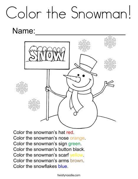Twistynoodle.com website analysis (review) twistynoodle.com has 4,627 daily visitors and has the potential to earn up to 555 usd per month by showing ads. Color the Snowman Coloring Page - Twisty Noodle | Snowman ...