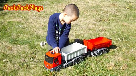Kids ride on car toys power wheels video toy for kids 전동 자동차 장난감 색깔놀이 예준이의 조립놀이 power wheels car toy. Bruder Dump Trucks Toy Unboxing - Kid Playing with Diggers ...