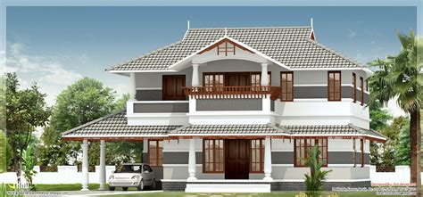 2400 Square Feet Sober Colored Kerala Villa House Design Plans