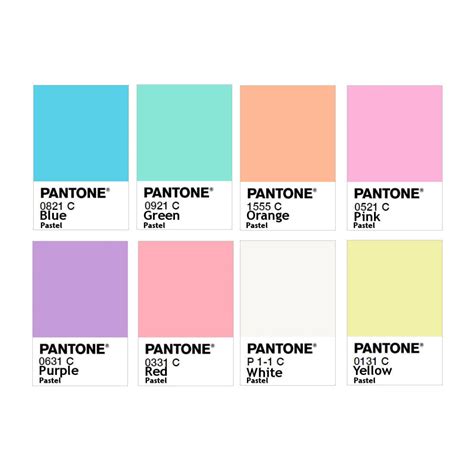 Pla Filament Pantone Pastels 3d Printing Canada Pantone Color Chart