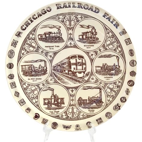 This 1949 Chicago Railroad Fair Historical Plate Was Made By Vernon