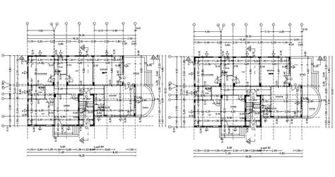 2d Cad File Of Big Architectural Bungalow Working Drawing Design Cadbull