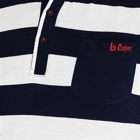 Lee Cooper Double Stripe Polo Shirt Mens Australia