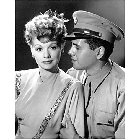 Lucille Ball Posing With Desi Arnaz Wearing Uniform 8 X 10 Photo I Love Lucy Love Lucy