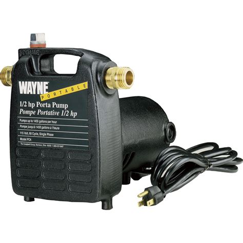 Wayne Cast Iron Portable Transfer Water Pump — 1450 Gph 12 Hp 34in