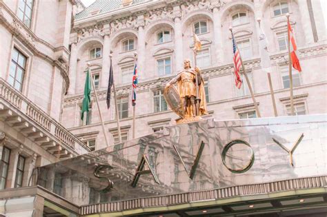 The Savoy Hotel In London In Heart Of The Exciting City Of London