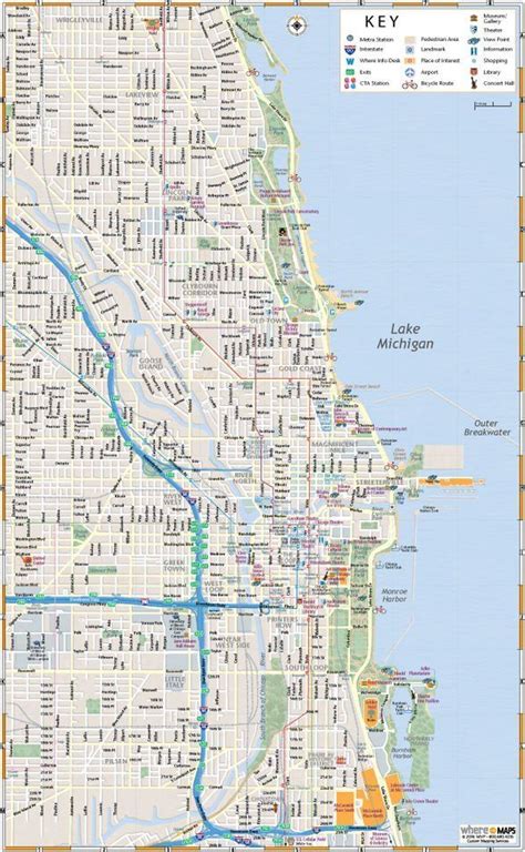 Map Of Chicago Wrigley Field System Map