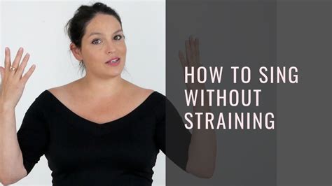 Forcing out air on certain notes can strain to sing high notes, start by relaxing your muscles with slow breathing and a few neck and shoulder rolls. How to sing without straining - Singwell