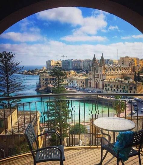 Balluta Bay In Sliemast Julians Malta Cool Places To Visit Great