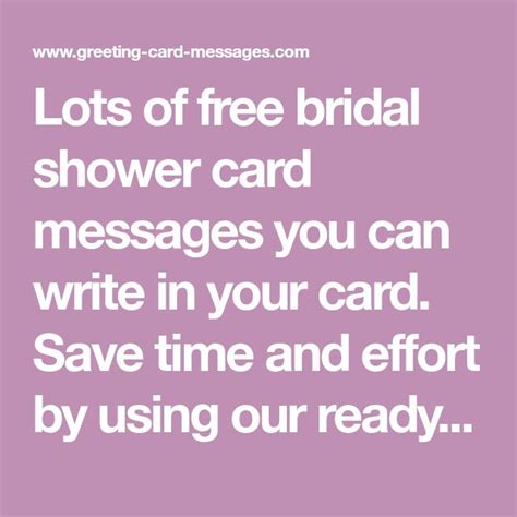 What To Write In A Bridal Shower Card For Someone You Dont Know Best