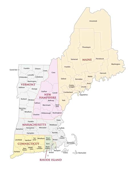 Map Of New England States Travels With The Crew