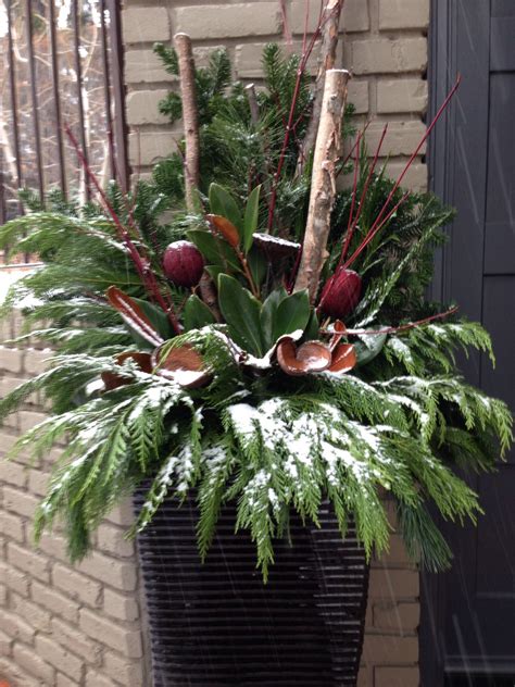 30 Winter Outdoor Planter Ideas