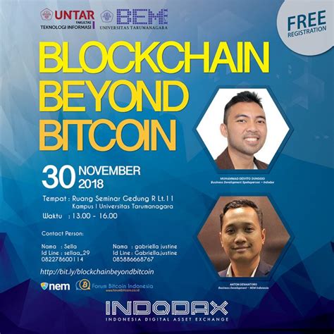 Indodax is the biggest crypto asset marketplace in indonesia. Blockchain Beyond Bitcoin - Blog Indodax.com