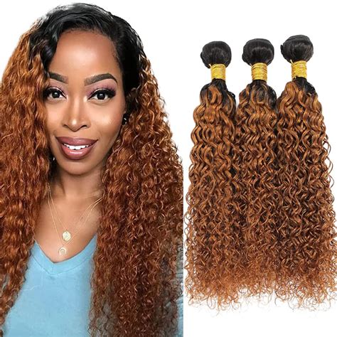 Ombre Kinky Curly Bundles 1b 30 Kinky Curly Bundles 18 20 22 Inch Natural Black And