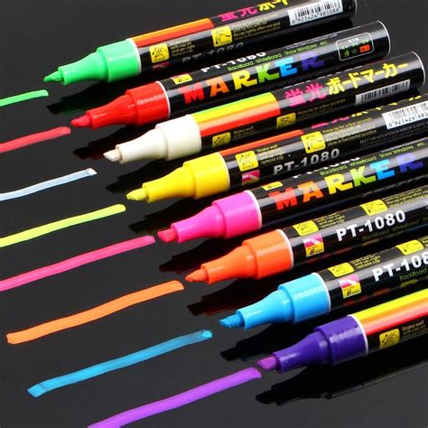 8 Colors Marker Set Liquid Chalk Markers Blackboard Window Marker Pens