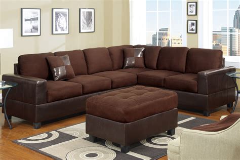 Our sectional sofas let you utilize your space, making the most room for you and loved ones, all at an incredible value. Sectional Sofa Couch Sectionals Sofas 2 Pc in Chocolate W ...