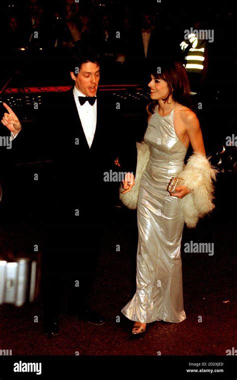 Celebrity Film Premiere Elizabeth Hurley Hugh Grant Full Length Hi Res