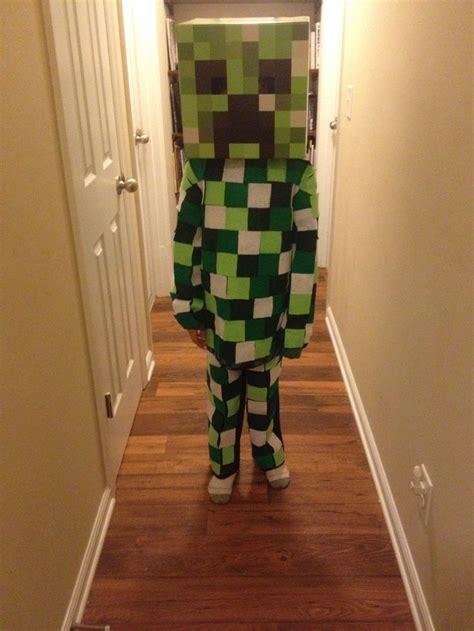 Lynn Made Logans Halloween Costume This Year Hes A Creeper From Minecraft Creeper