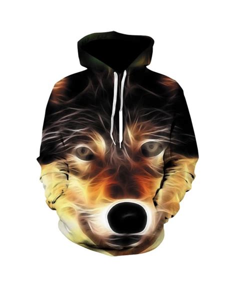 Wolf Hoodies 3d Animal Print Mens Hoody Sweatshirts Unisex Hip Hop