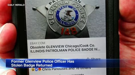 Police Badge Lost In 1987 Found On Ebay Returned To Retired Glenview