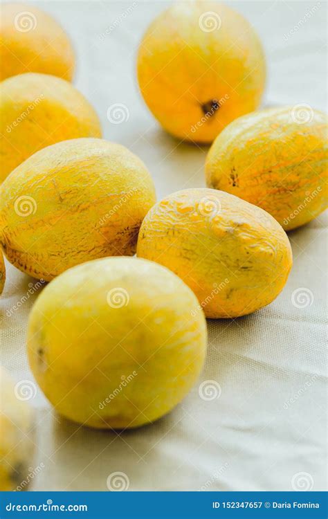 A Group Of Bright Orange Melon Berries Stock Image Image Of Honeydew
