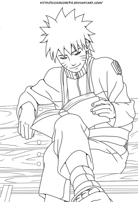 Naruto And Ji Book Lineart By Silvercore94 On Deviantart