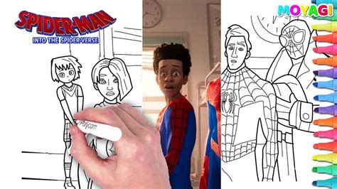 Print free new images of the parallel universe spider. Drawing & Coloring Spiderman Into The Spider-Verse All ...