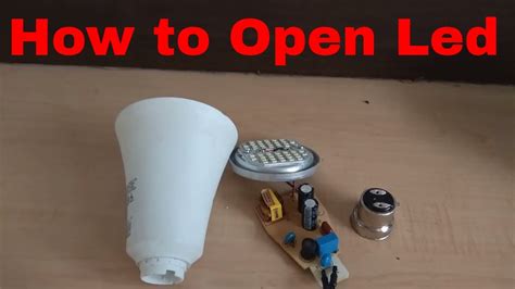 How To Open Led Bulb By Easy To Electric Youtube