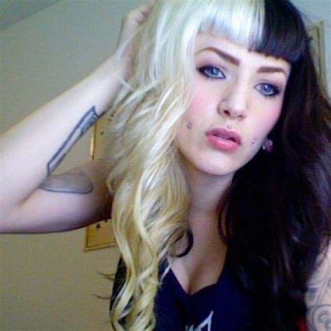 37 Best Half Black Half Blonde Hair Images On Pinterest